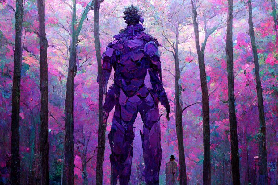 Продаю: Картина «Пурпурный лес» -   товар id:7734