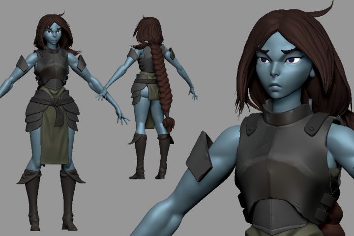 3D Персонаж моделирование анимация - 1737115