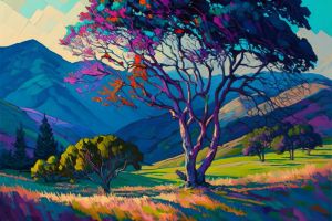 f4NNESSSAAA-_picture_erin_hanson_mountains_glade_with_a_tree_906