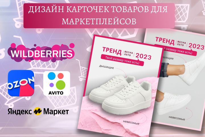 Дизайн карточек для маркетплейсов - 1774149