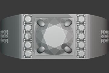 3D модель кольца для печати на 3д принтере