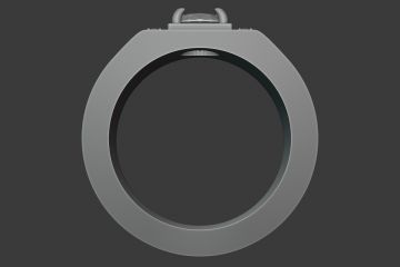 3D модель кольца для печати на 3д принтере