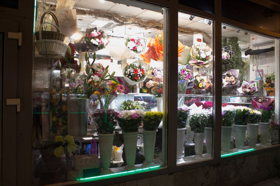 Продаю: Ночная витрина небольшого цветочного магазина -   товар id:8926