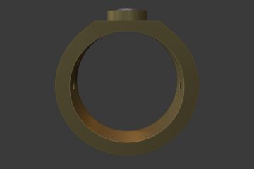 3D модель кольца для печати на 3д принтере
