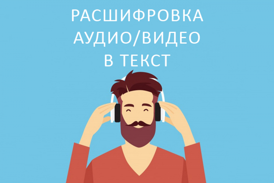 Транскрибация/расшифровка аудио-видео в текст 20 руб.  за 2 дня.. Дмитрий Провидохин