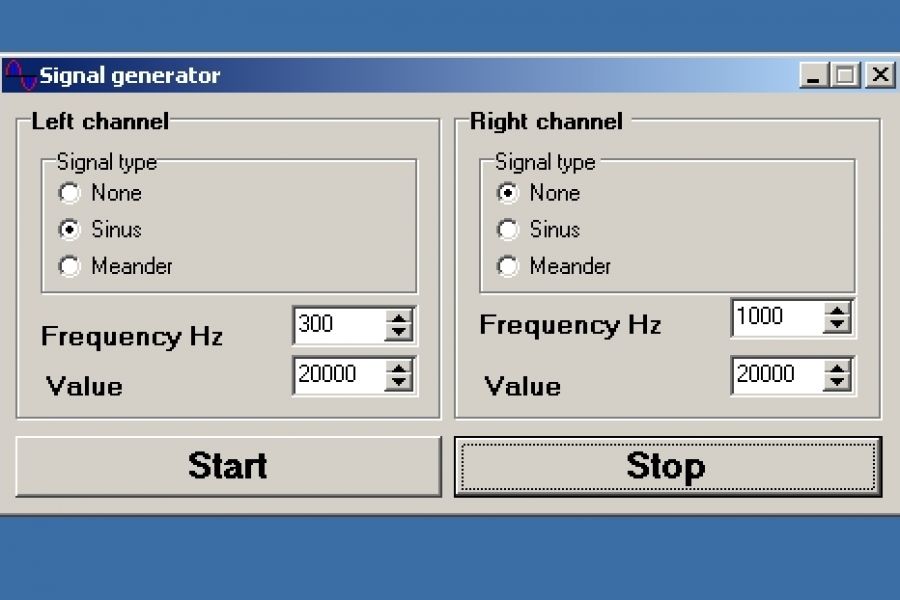 Продаю: Программа генератор сигналов звуковой частоты -   товар id:9205