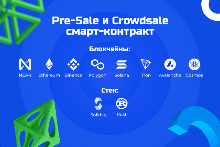 Pre-Sale и Crowdsale смарт-контракт 40 000 руб.  за 6 дней.. Алексей Мелешко