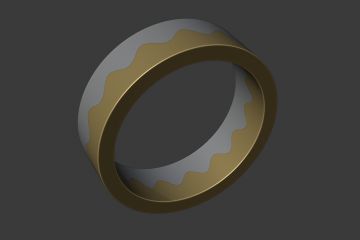 3D модель кольца для печати на 3д принтере