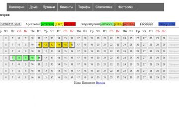 Программа по автоматизации аренды, бронированию домиков для турбаз
