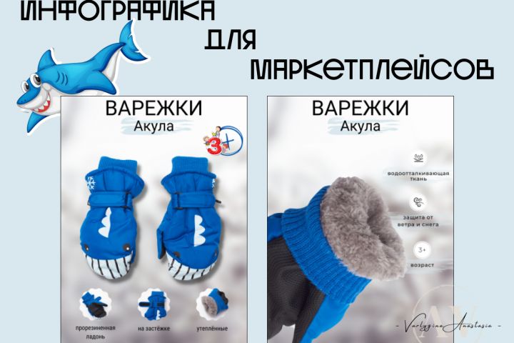 Инфографика для маркетплейсов/дизайн карточек - 1828818