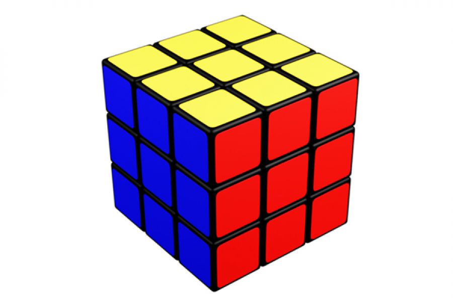 Продаю: Кубик Рубика на прозрачном фоне -   товар id:9342