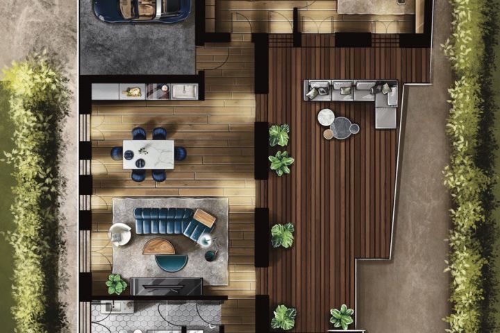 Визуализация интерьера в формате скетч - 1832442