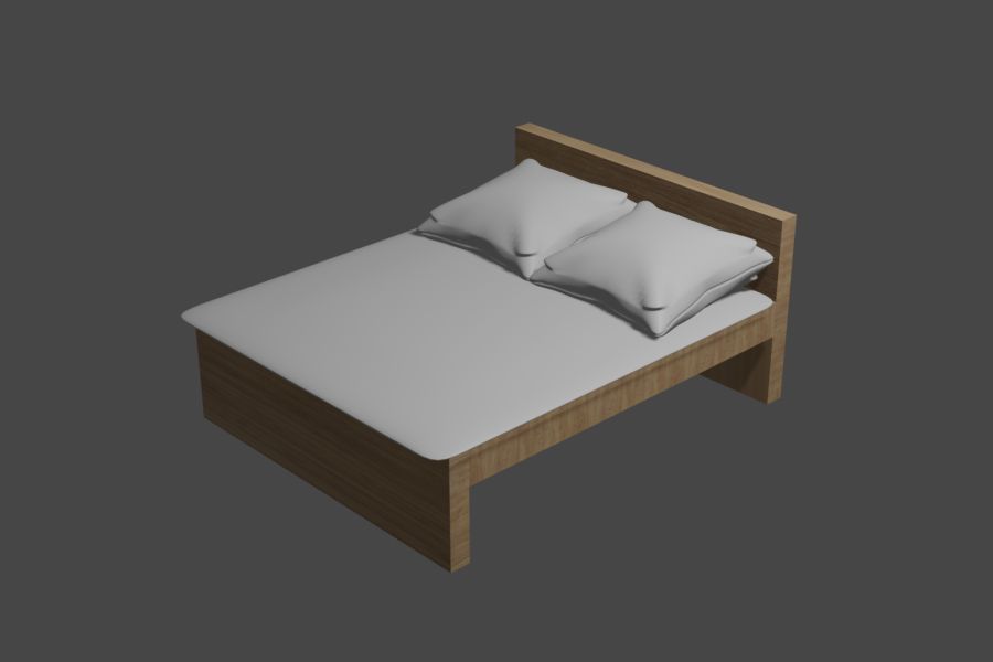 Продаю: Кровать 3д модель -   товар id:9694