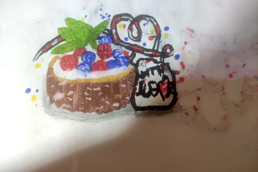 Продаю: Рисунок пирога с ягодами -   товар id:9721