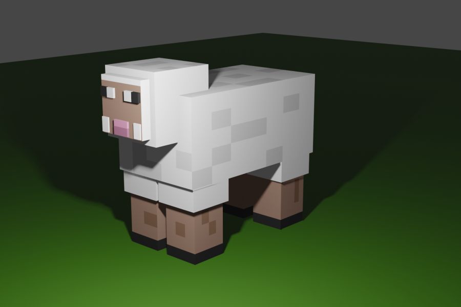Продаю: 3Д модель овцы из Minecraft -   товар id:9841