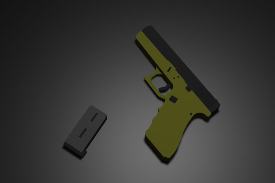 Продаю: 3Д модель пистолет Glock-17 -   товар id:9850