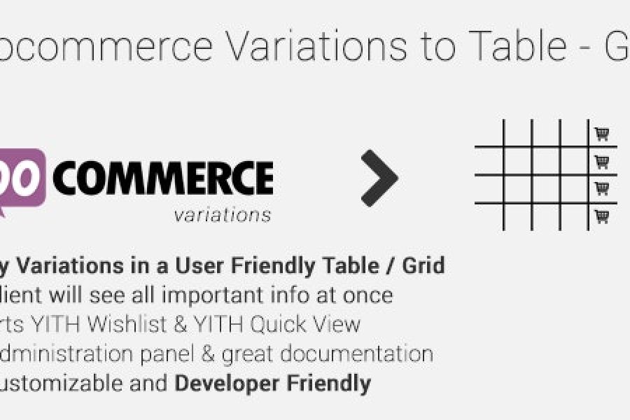 Продаю: Woocommerce Variations to Table – Grid 1.5.1 скачать download -   товар id:10001