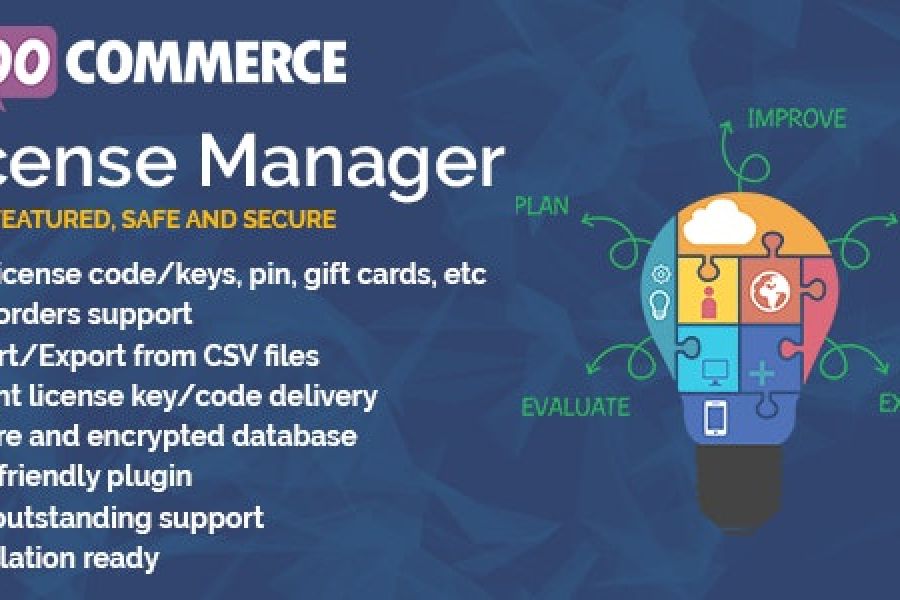 Продаю: WooCommerce License Manager 5.0.9 скачать download -   товар id:10009
