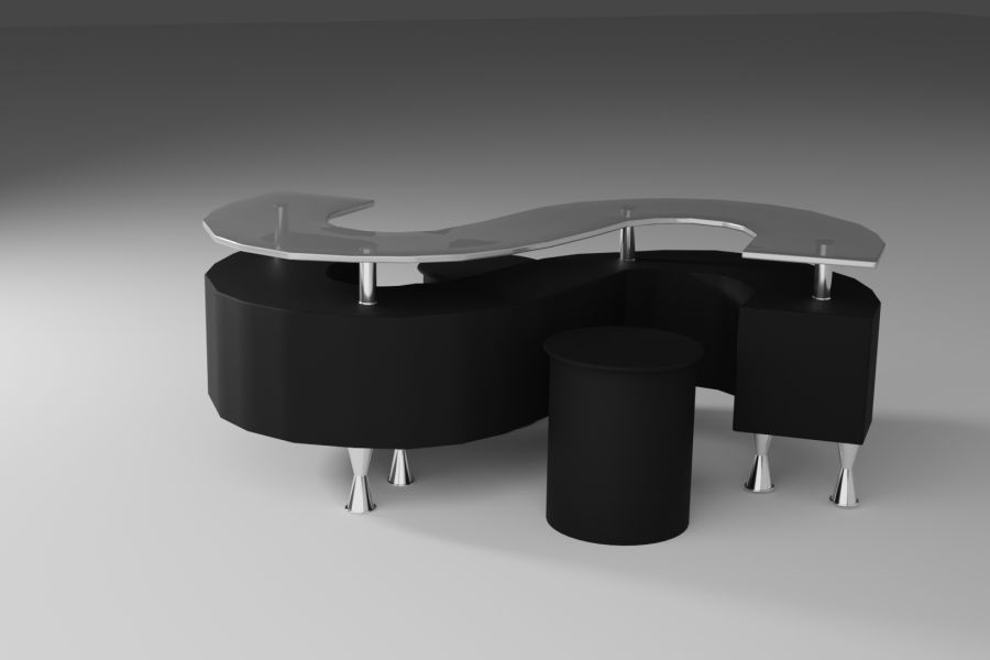 Продаю: 3d-визулизация стола и стульев в современном стиле -   товар id:10145