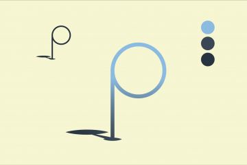 Абстрактный логотип буквы P