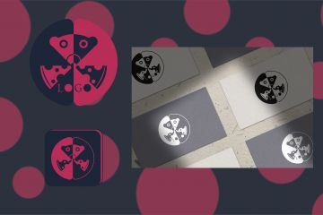 Логотип в виде силуэта мыши