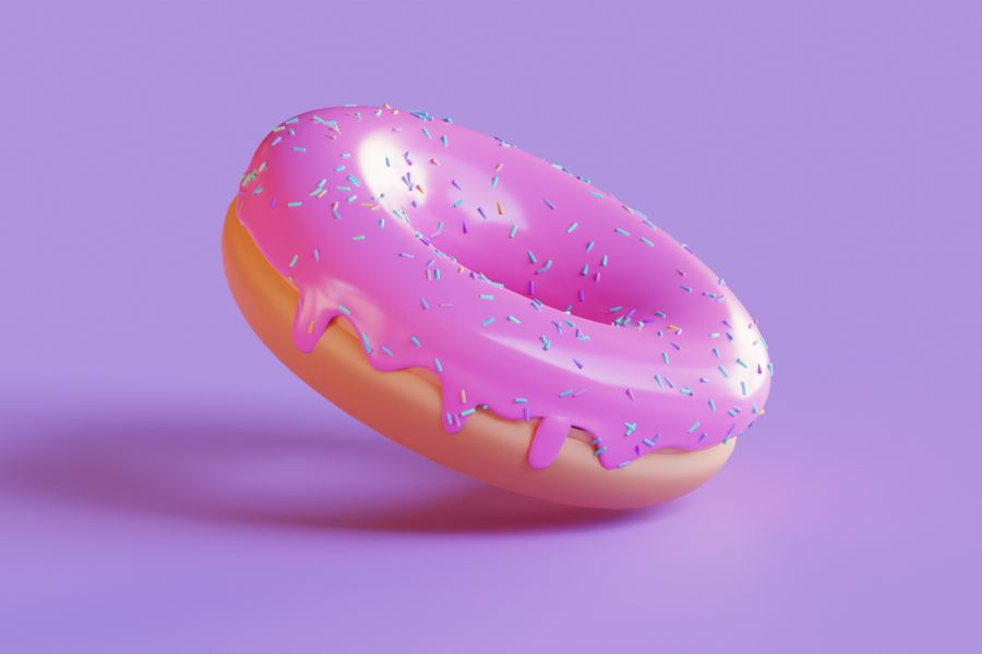 Продаю: 3D Пончик с посыпкой. donut 3d model -   товар id:10699