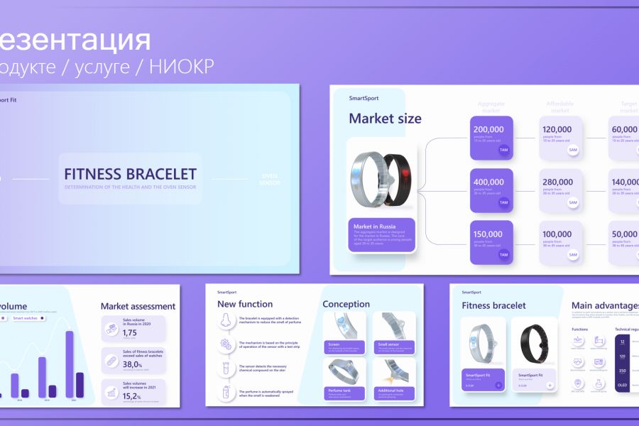 Разработка презентации 5 000 руб.  за 3 дня.. Дарья Ризак