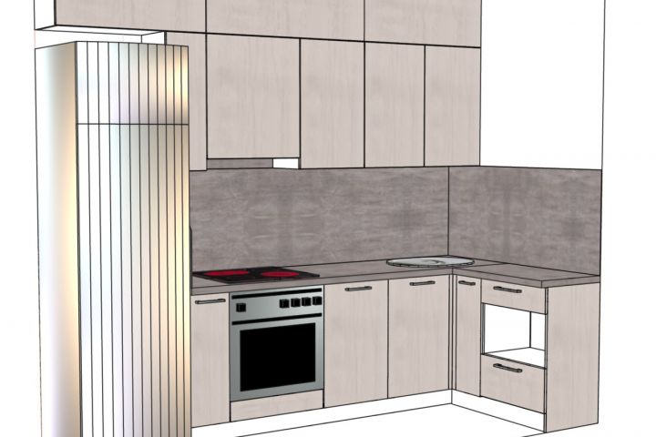 Макет, эскиз корпусной мебели - 1933253