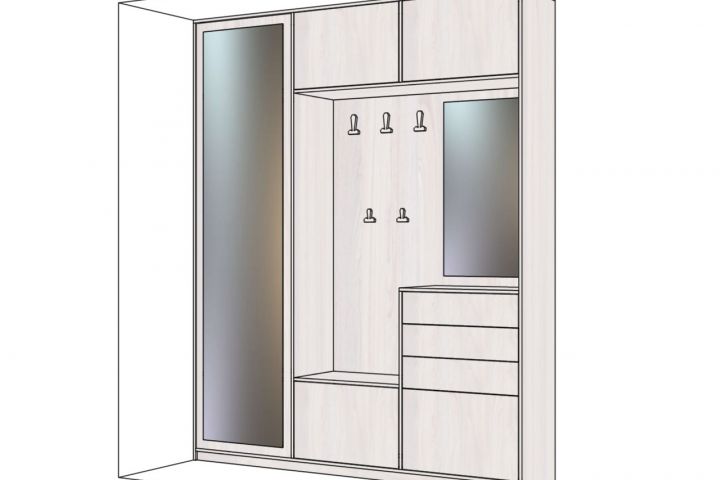 Макет, эскиз корпусной мебели - 1933255