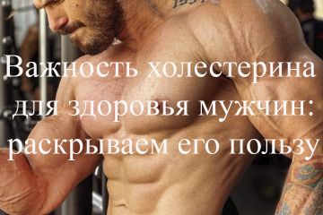 Готовая статья о холестерине