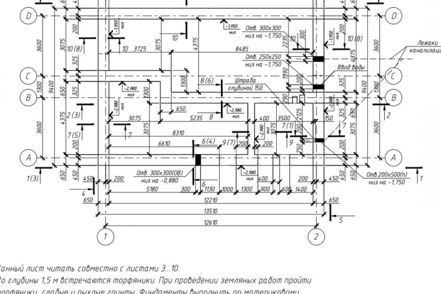 Проектирование фундаментов и других конструкций коттеджей 10 000 руб ...