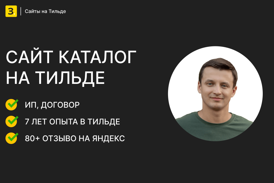 Сайт каталог на Тильде 40 000 руб.  за 10 дней.. Евгений Зиновьев