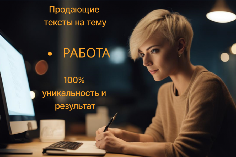 Пишу качественные продающие тексты на тему Работа. 1 000 руб. за 1 день ...
