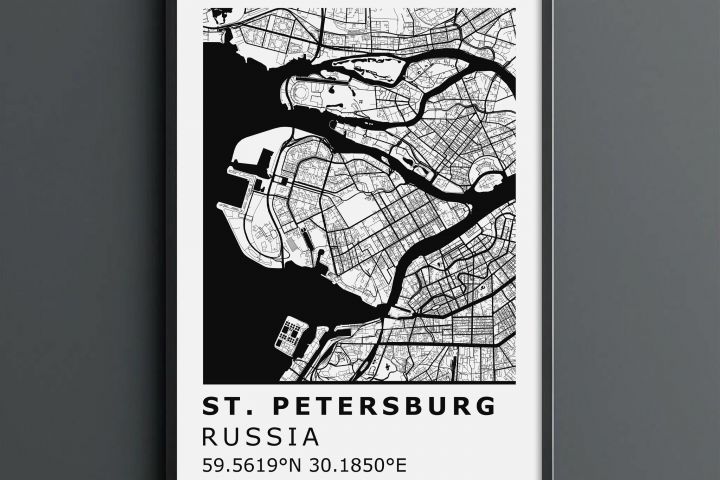 (Постер) Карта города/страны/любой другой области - 2005990