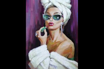 Репродукция картины маслом.