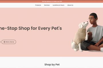 Красивый и стильный сайт в сфере домашних питомцев