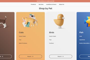 Красивый и стильный сайт в сфере домашних питомцев