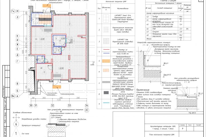 Разработка чертежей стадии АИ. - 2023545