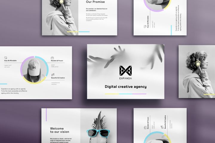 яркий дизайн презентации - 2025926