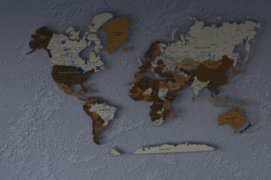 Продаю: Интерьерная карта мира -   товар id:12194
