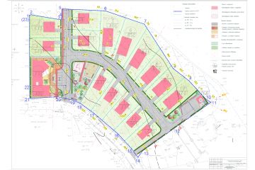 Разработка эскиза генплана поселка, стадии П и Р