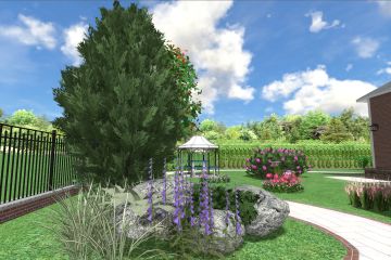 Эскиз ландшафтного дизайна