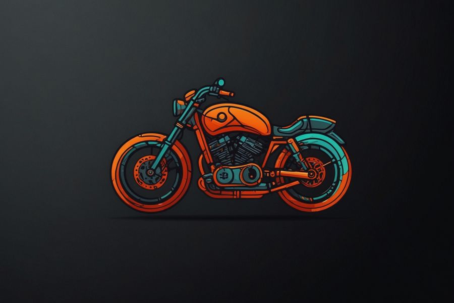 Продаю: Уникальные картинки ( мотоцикл ) на логотип -   товар id:12218