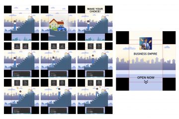 Раскадровки для рекламы мобильных игр