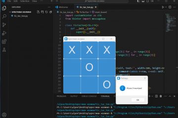 Игра крестики нолики на python
