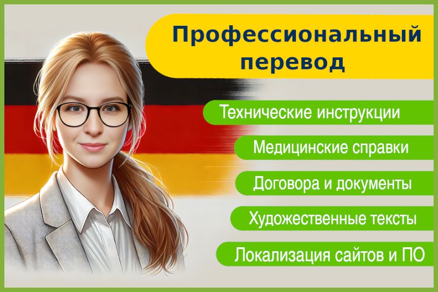 Профессиональны перевод с и на немецкий, быстро и точно 190 руб.  за 1 день.. Инна Сидельникова