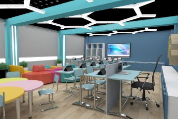 Визуализация школьных интерьеров,кабинетов