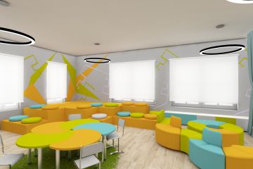 Визуализация школьных интерьеров,кабинетов
