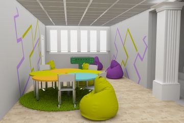 Визуализация школьных интерьеров,кабинетов