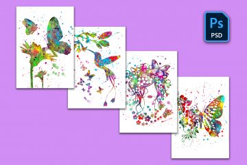 Создам принт в стиле акварель - абстракция по любому изображению